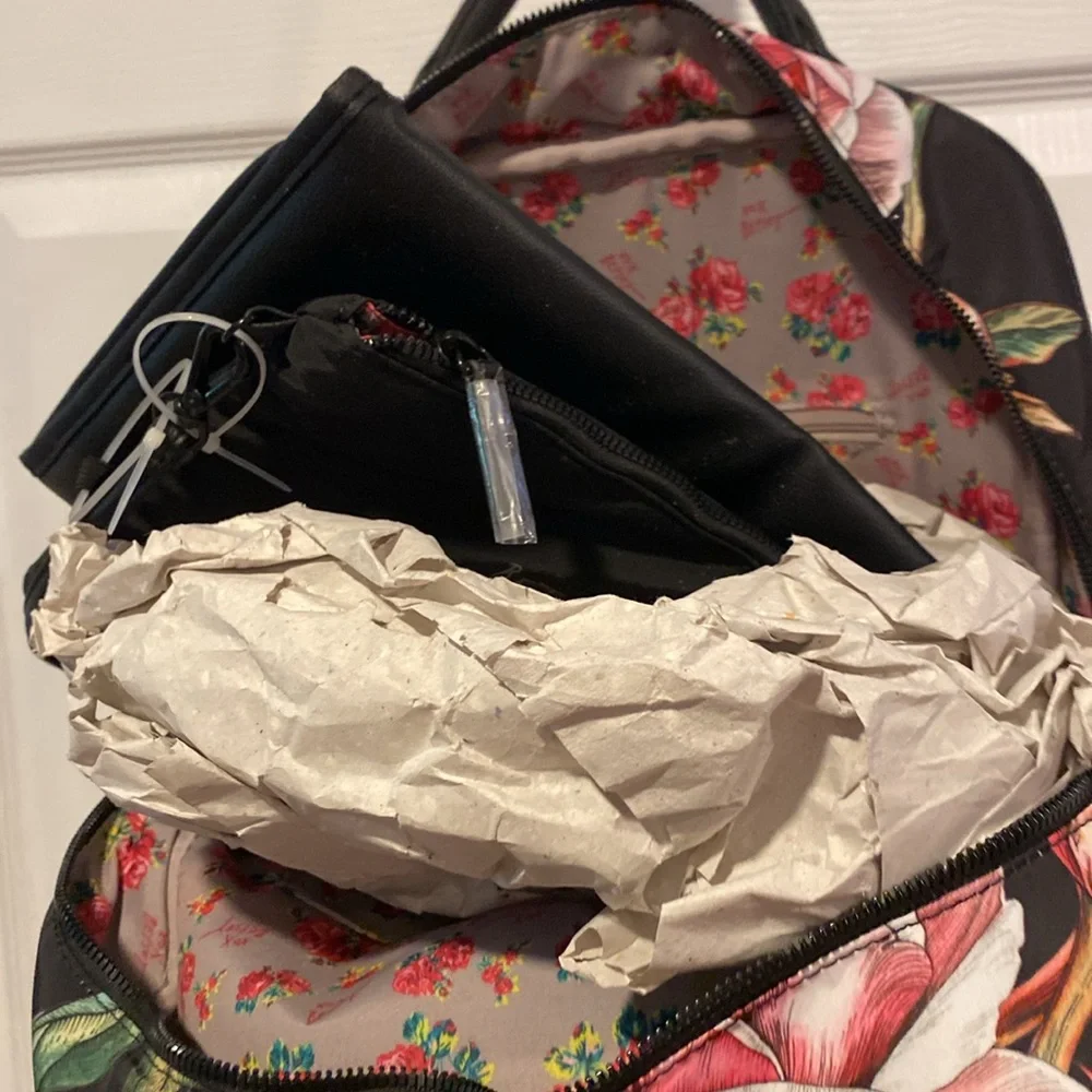BNWT BETSEY JOHNSON Women's Floral Tote Diaper Backpack